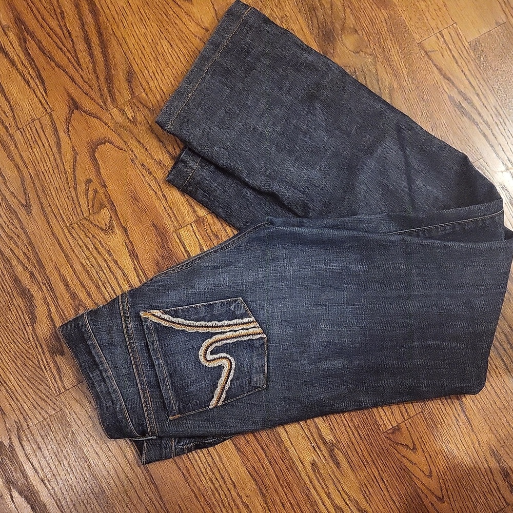 Citizens of humanity kelly low waist boot cut jeans with stretch, size 29